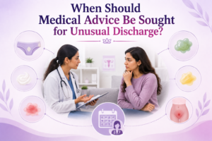 When Should Medical Advice Be Sought for Unusual Discharge?